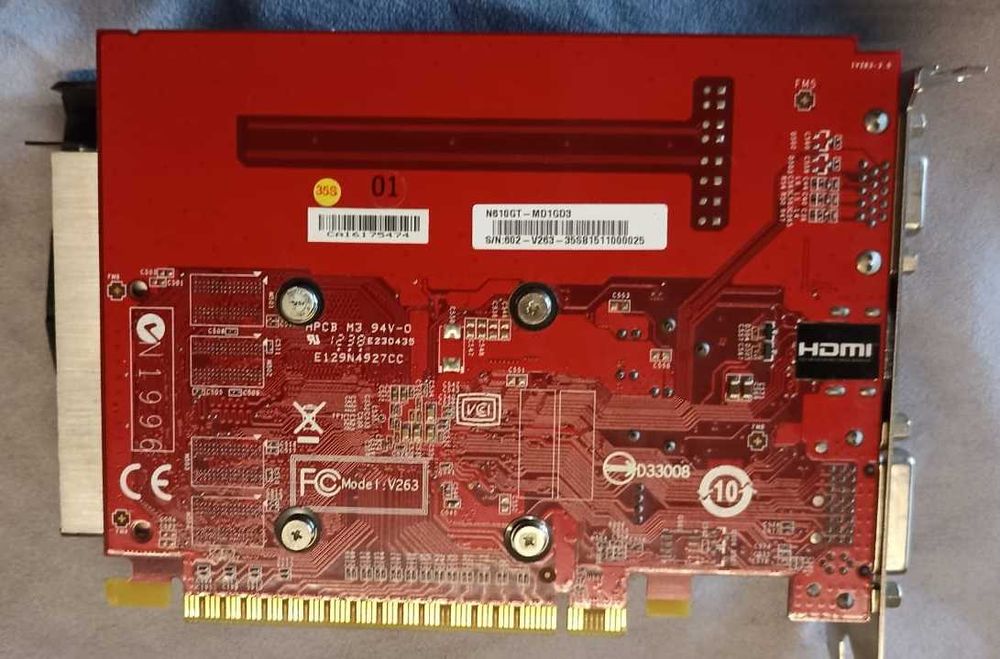 MSI GeForce GT 610 1GB DDR3 (N6101GT-MD1DG3)