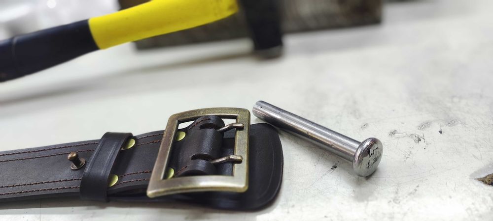 Pas Ciemny Brąz Oficera WP Polska Skóra Licowa Klamra Nikiel 115