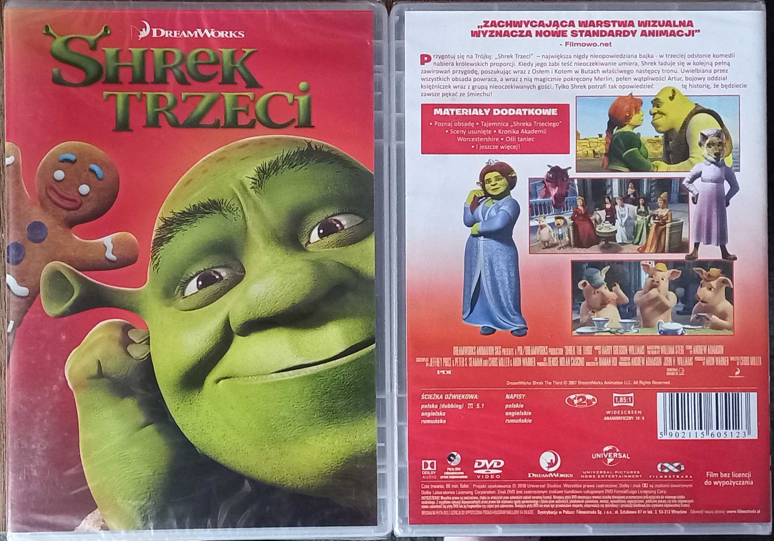 SHREK trzeci         dvd   .