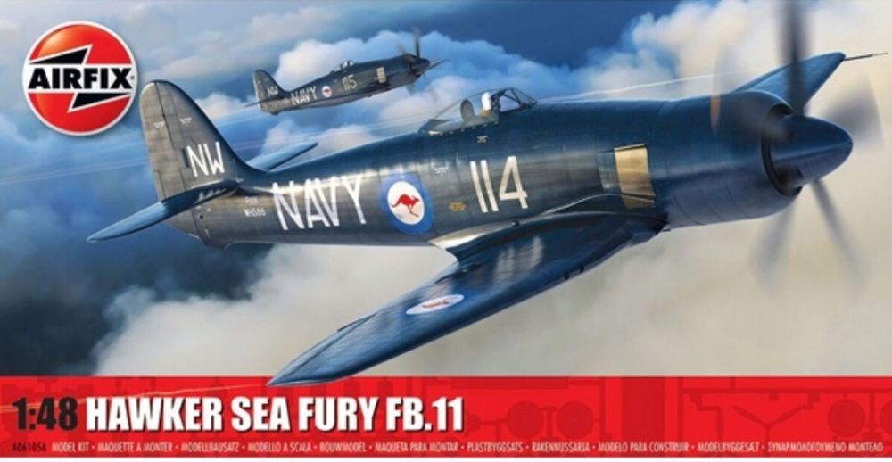 Airfix A06105A model Samolot Hawker Sea Fury FB.11