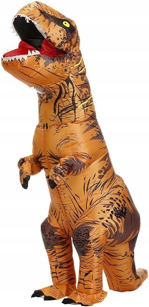 Jashke Przebranie Dmuchany Strój Dinozaur T-Rex Kostium Halloween