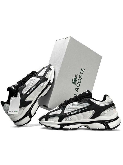 Кросівки Lacoste L003 2K24 PRM White Black Silver premium i89