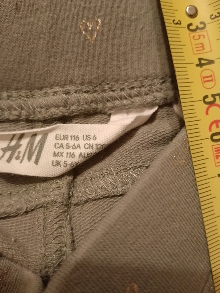 Spodnie, legginsy H&M, rozmiar 116