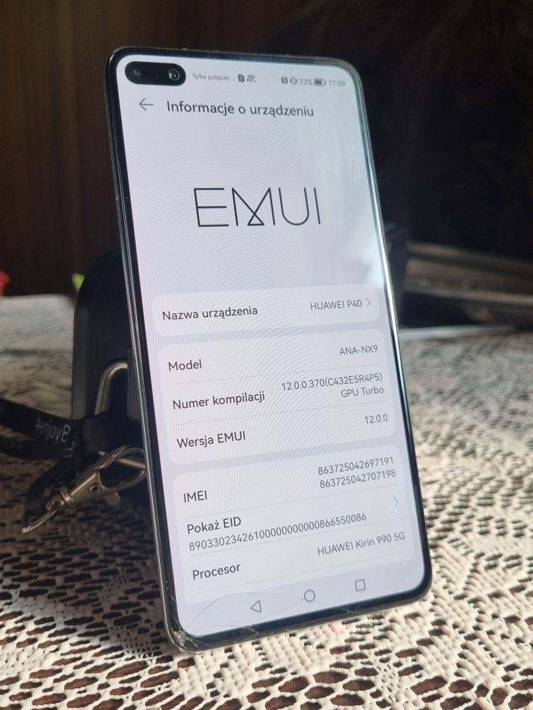 Huawei P40 zestaw, lekkie zbicie (nie lite, pro)