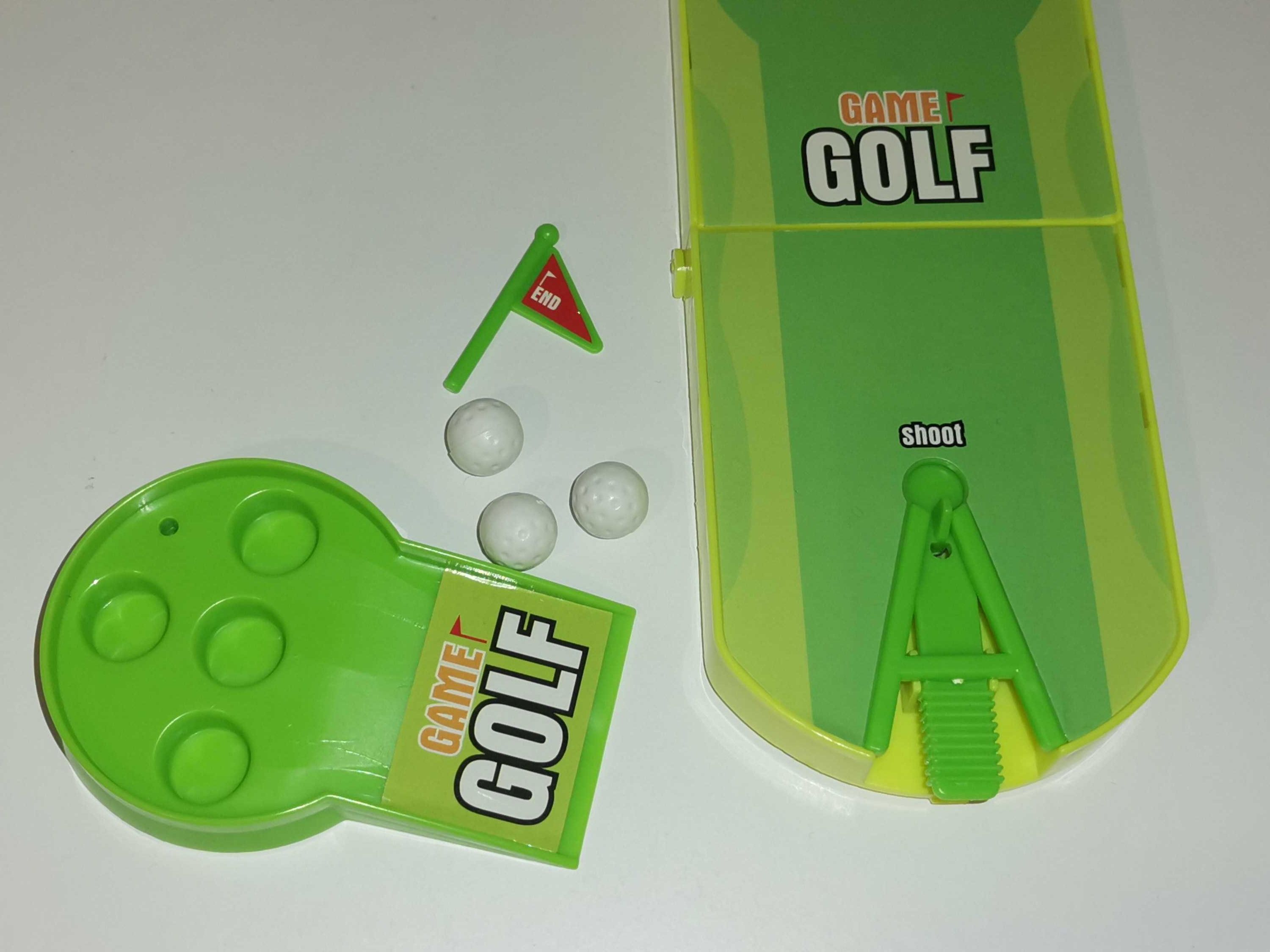 Mini gry x 2 - golf i kosmos - zręcznościowe, fliper - komplet, podróż