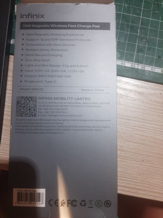 Срочно!!!  Infinix MagPad 15W — оригінальна магнітна бездротова зарядк