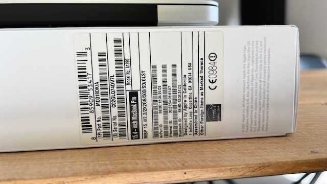 MacBook Pro 15.4” (Mid 2012), Intel Core i7 (quad-core), 500 GB HDD