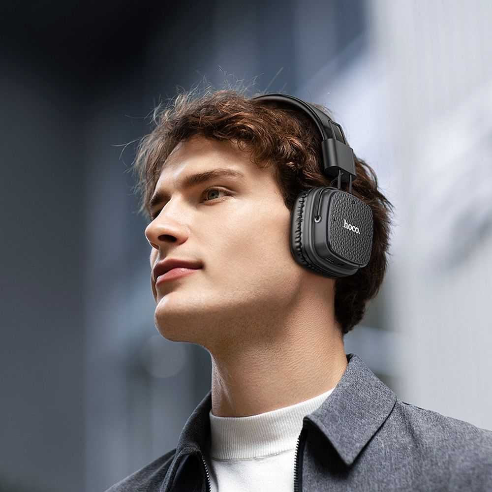HOCO słuchawki bezprzewodowe bluetooth nagłowne W56 czarne