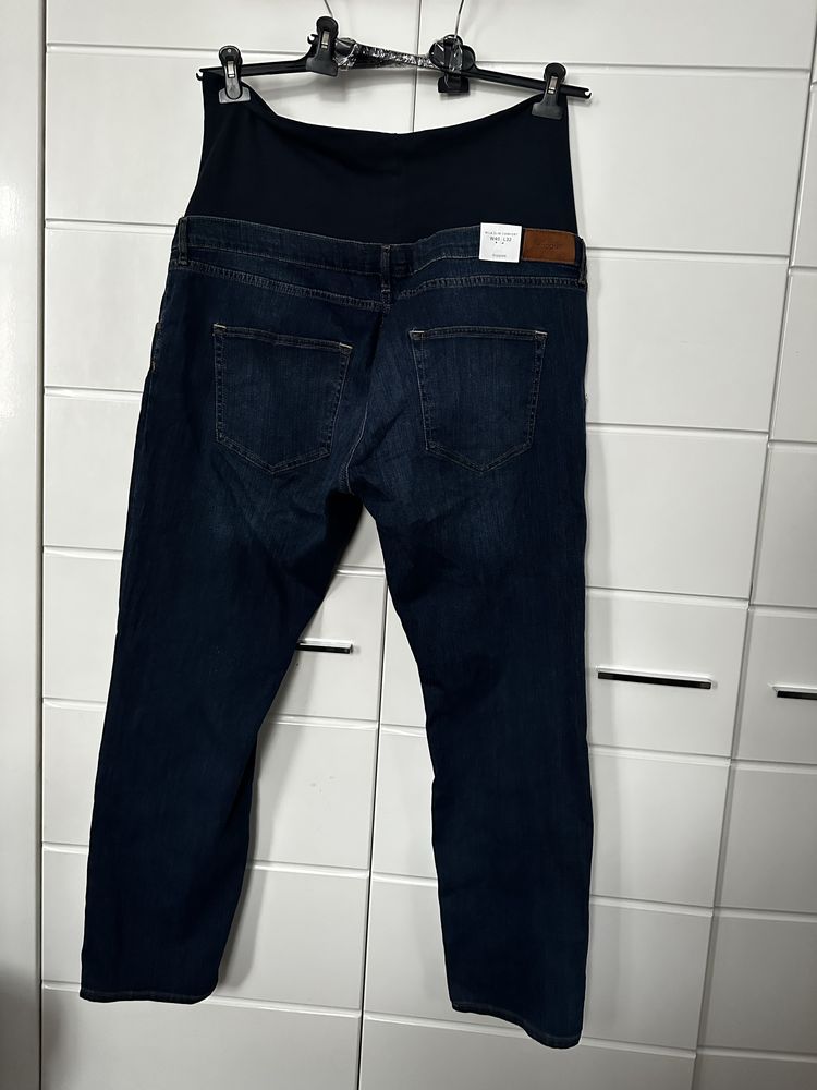 Nowe czarne Spodnie ciążowe Dżinsowe rozmiar W 38 L 32