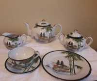 Serviço de chá em porcelana chinesa