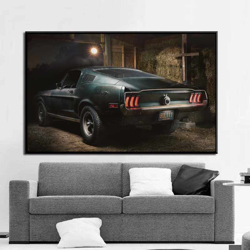 Muscle Cars Charger SS Mustang Poster - Tamanho A1-A3 - 1970s 1960s