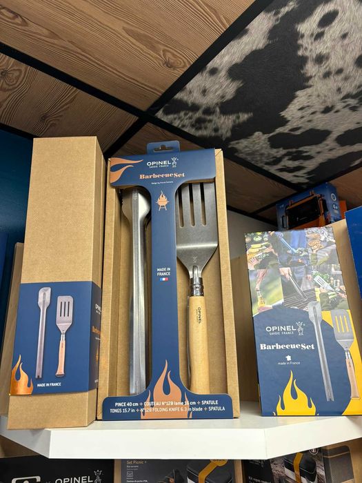 Opinel Boutique набір Франція гриль ніж лопатка щипці мангал барбекю