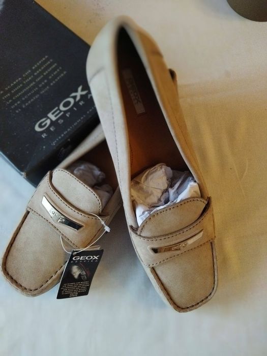 Мокасини нубук Geox