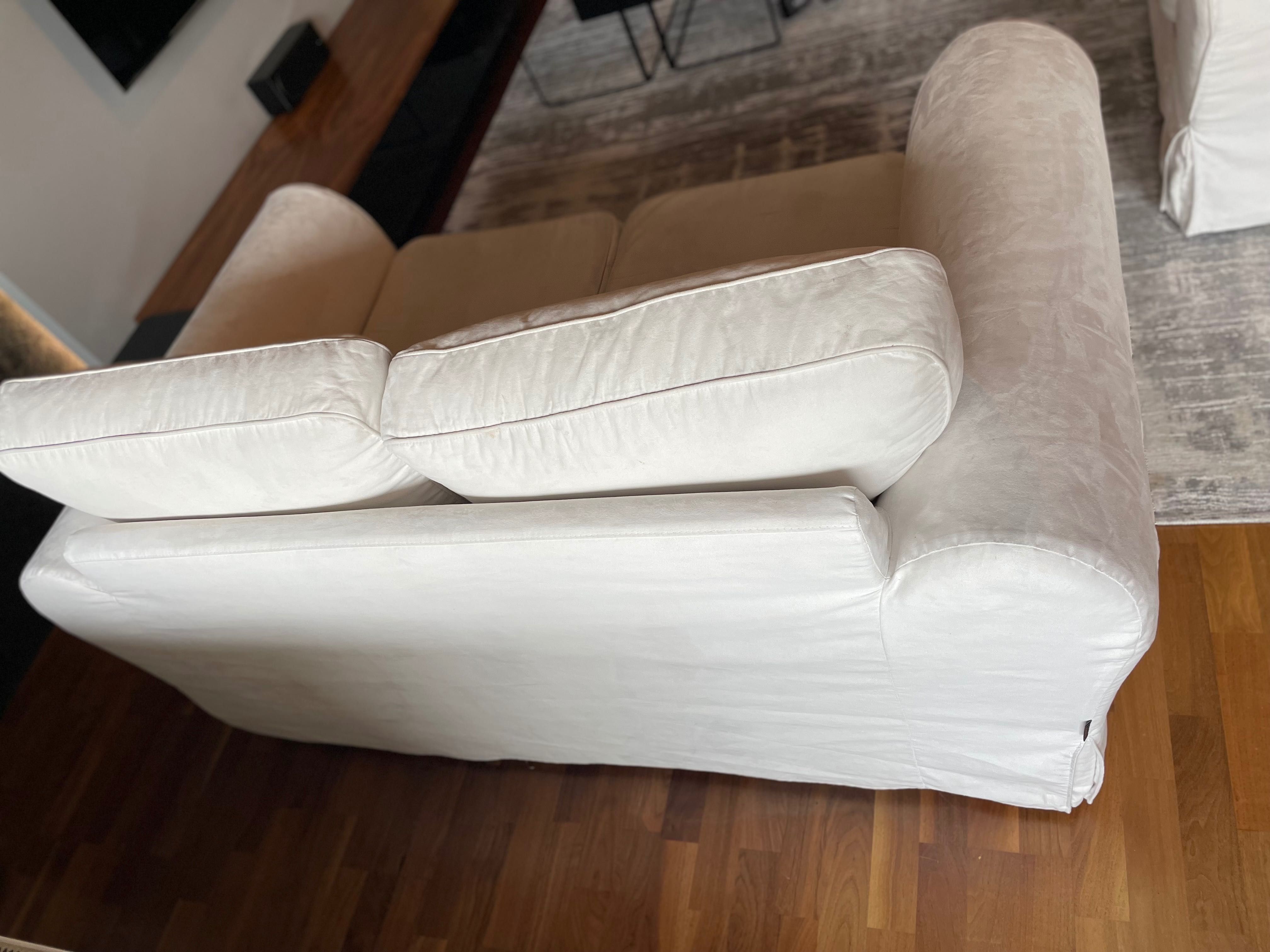 Sofa Dwuosobowa Almii Decor Westwing Kremowa Beżowa Ikea