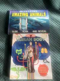 2 ksiazki po ang Human body +Amzing animals