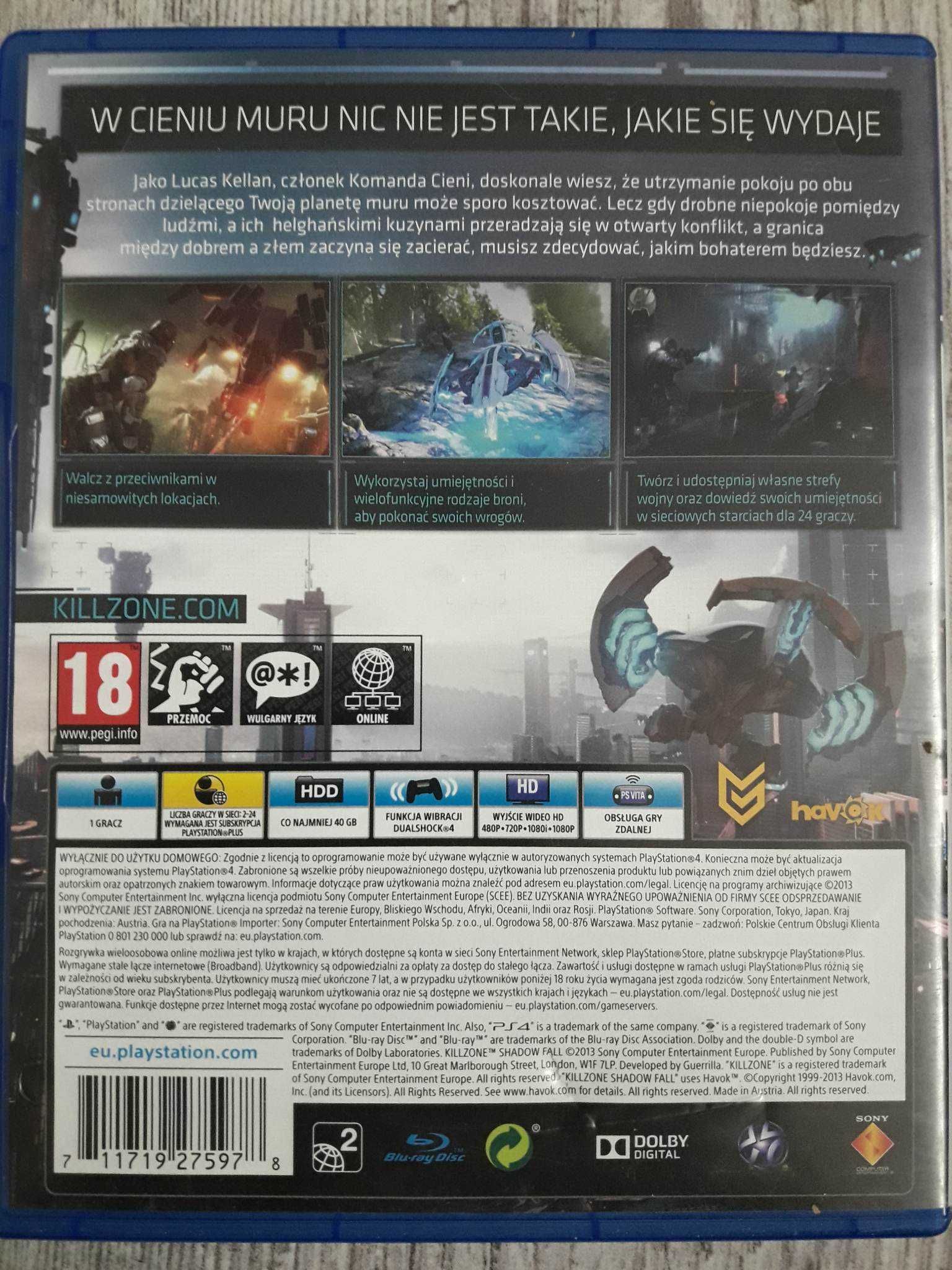 Gra Kill Zone Shadow Fall PS4/PS5 Polska Wersja Playstation