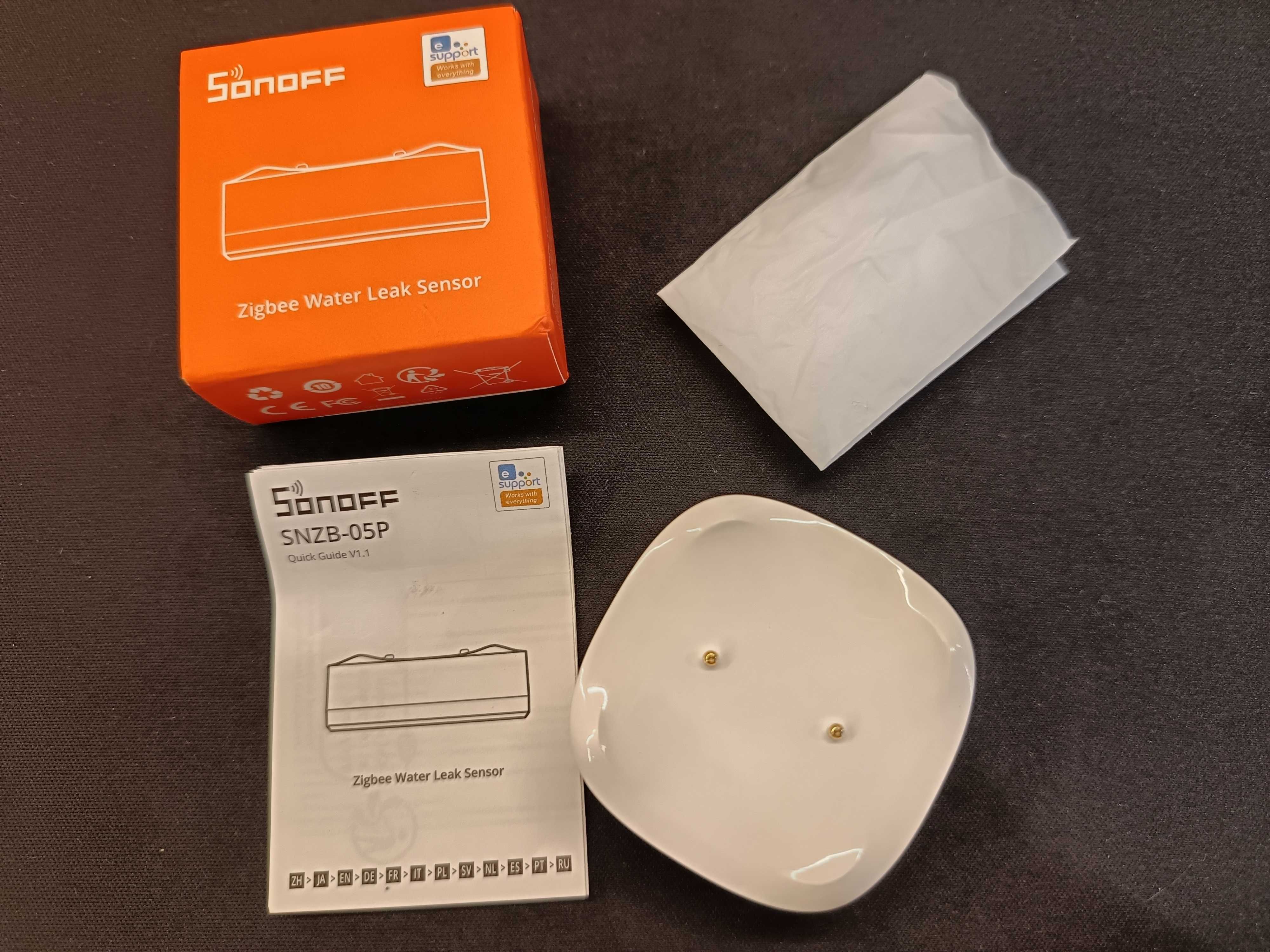 Датчик витоку води SONOFF Zigbee/SNZB-05P/Розумний Дім/Оригінал!