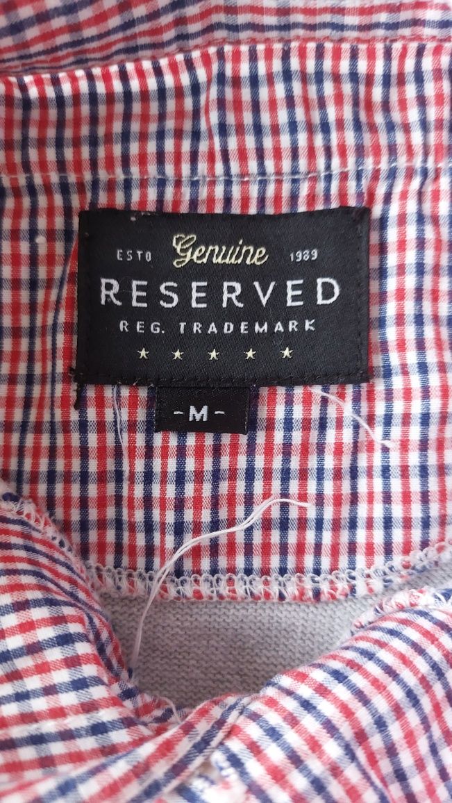 Sweter męski chłopięcy M szary koszula Reserved