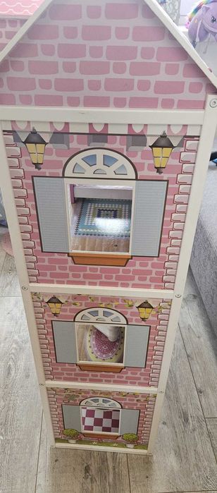 Drewniany domek dla lalek 123 cm