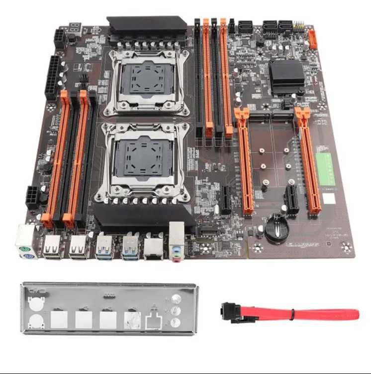 Kllisre X99 LGA 2011 E-ATX Двопроцесорна USB3.0 SATA3 PCI-E 3,0