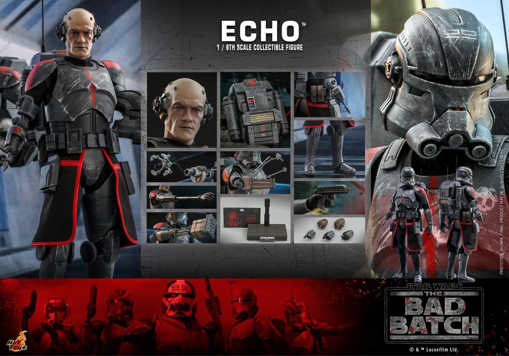 Фигурка 1/6 hot toys tms 42 star wars THE BAD BATCH – ECHO