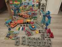 LEGO pociąg towarowy 10875 kompletny, instrukcja, pidelko