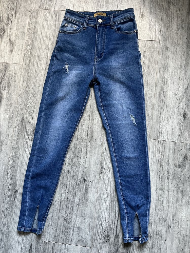 Elastyczne jeansy 70%bawełna miss you jeans roz s