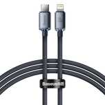 Baseus Crystal Shine kabel przewód USB C - Lightning 20W 1,2m czarny
