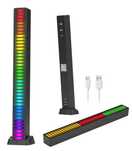 Equalizer RGB 40 LED migający w rytm muzyki na akumulator + aplikacja