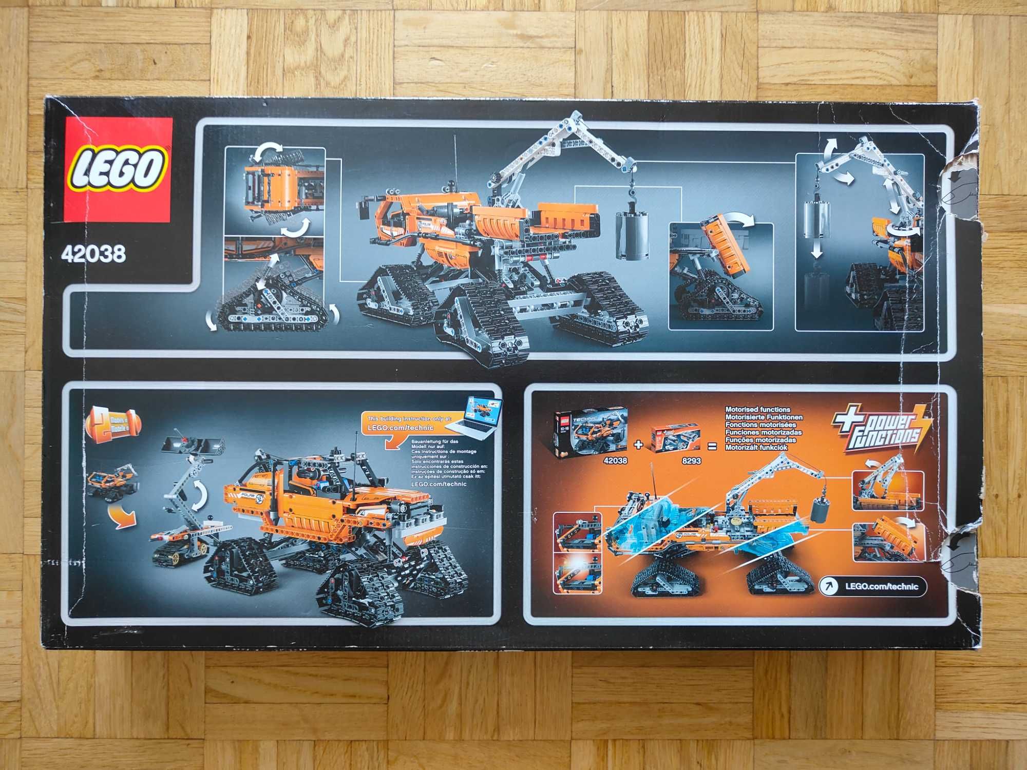 Lego Technic 42038  Łazik arktyczny + 8293 Silnik i lampy