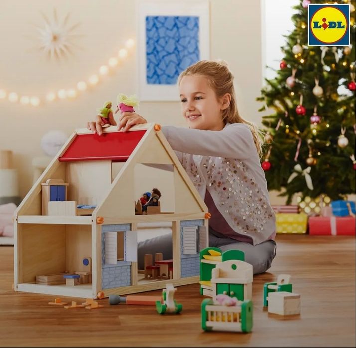 Casa bonecas madeira