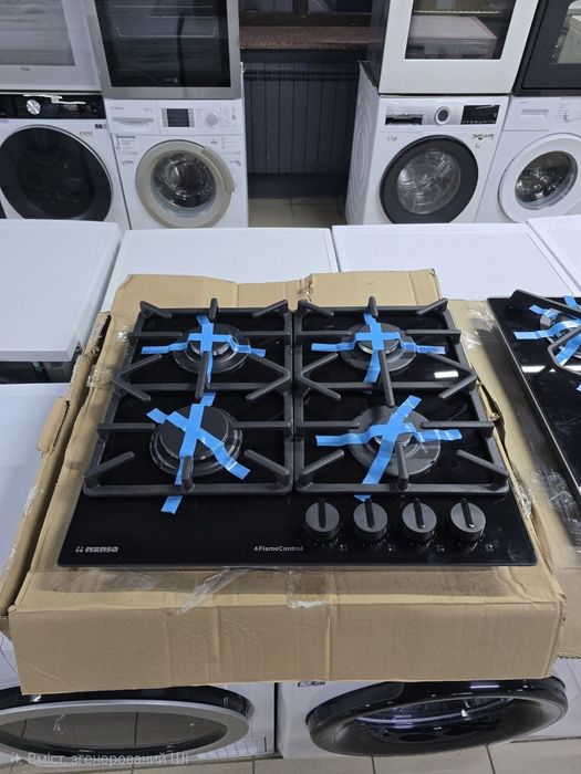 Газ на склі. Чавун. Газова варильна поверхня Hansa BHKS650551