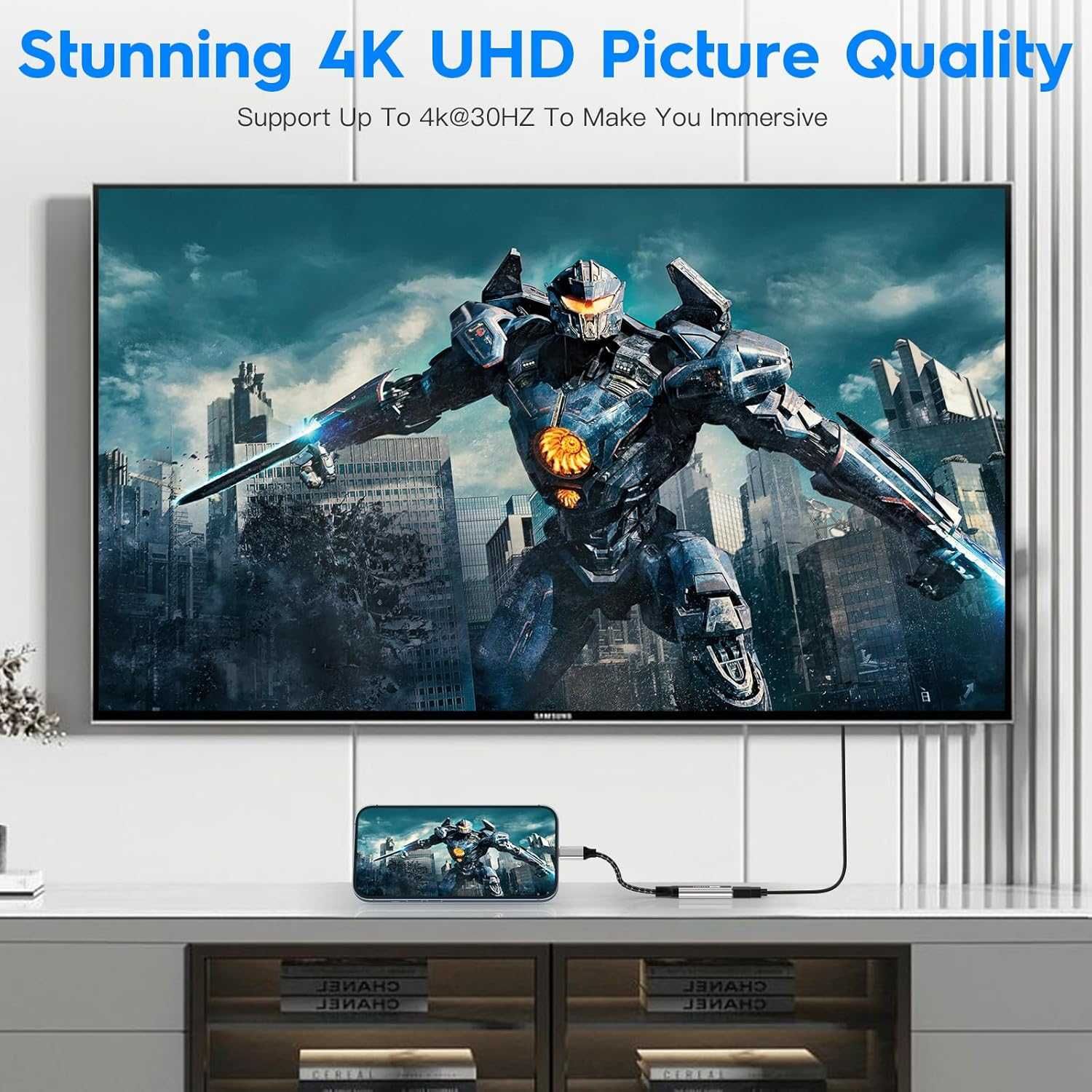 Adapter USB C HDMI, adapter USB C na HDMI 4K, adapter Thunderbolt