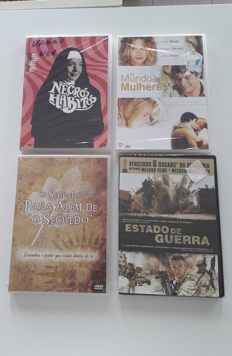 4 DVD' ainda selados. 2€ cada. Ideal para ver nas férias!