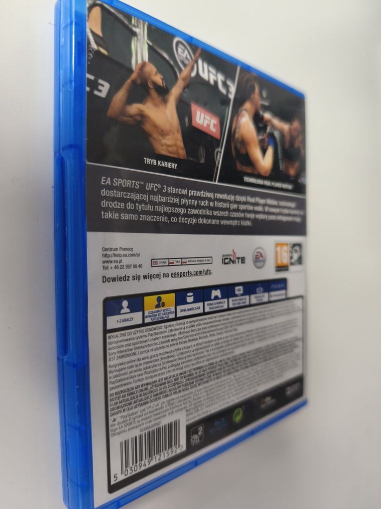 Gra Ps4 UFC 3 PL gry PlayStation 4 Sniper UFC GTA V Mafia Crash NFS GT