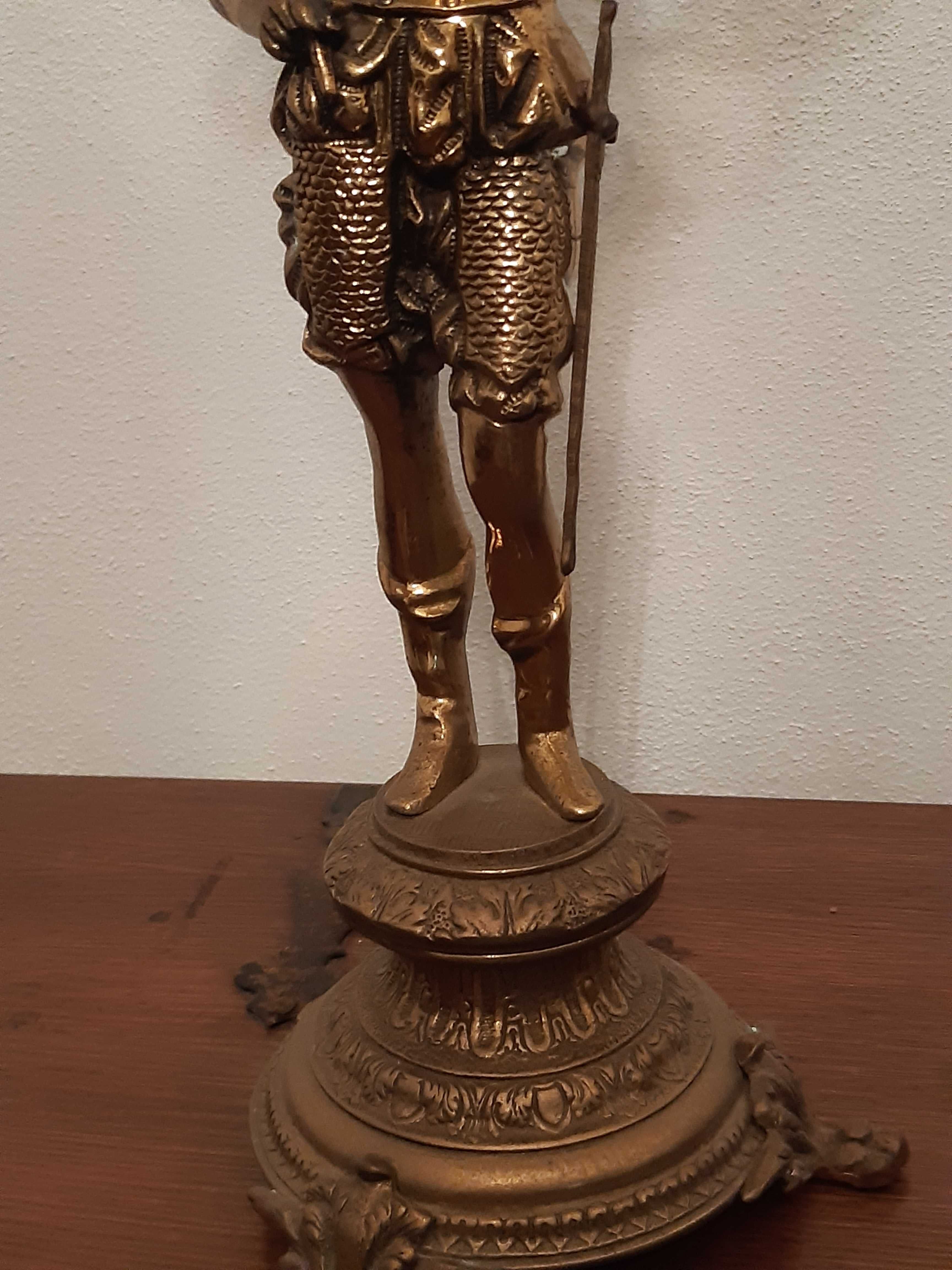 Candelabro latão 5 lumes- soldado romano