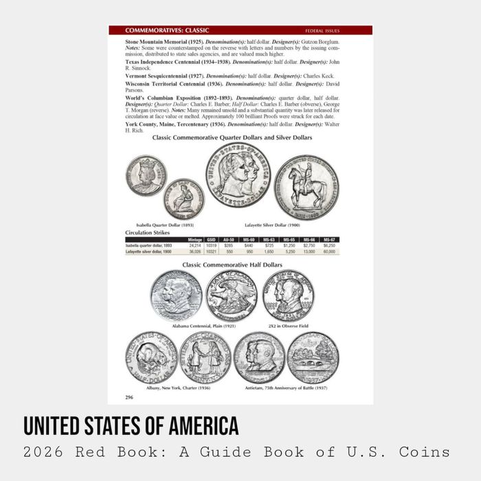 2026 Red Book • Каталог монет США • Тверда обкладинка • Нова