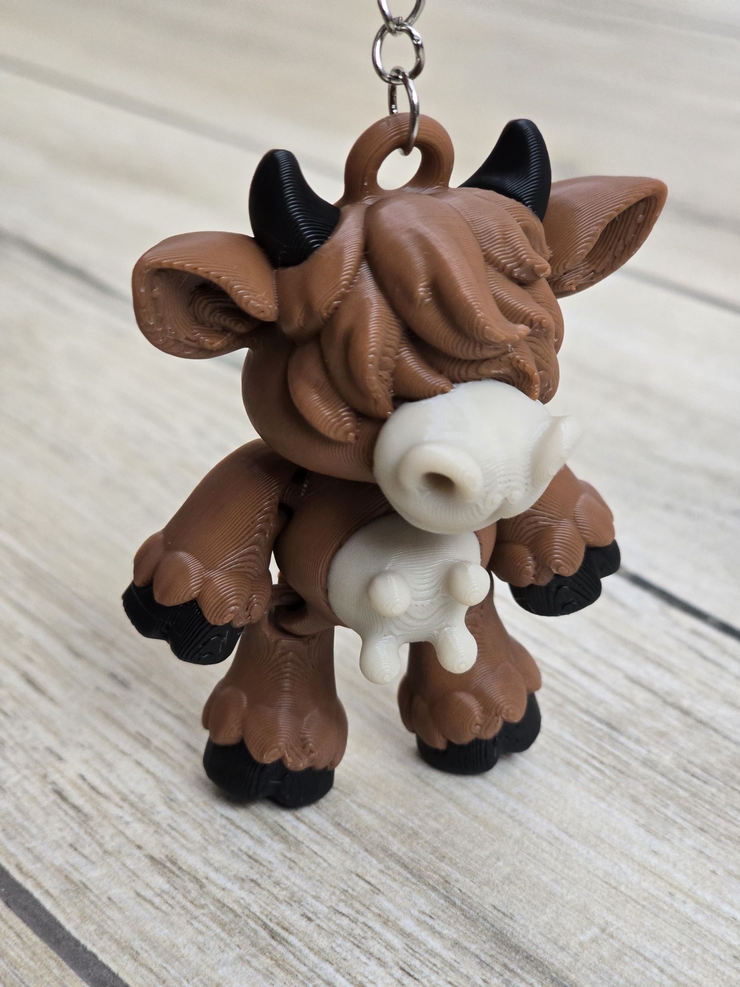 Muu-szisz Go Mieć! Breloczek Krówka byka Druk3d Keychain fidget