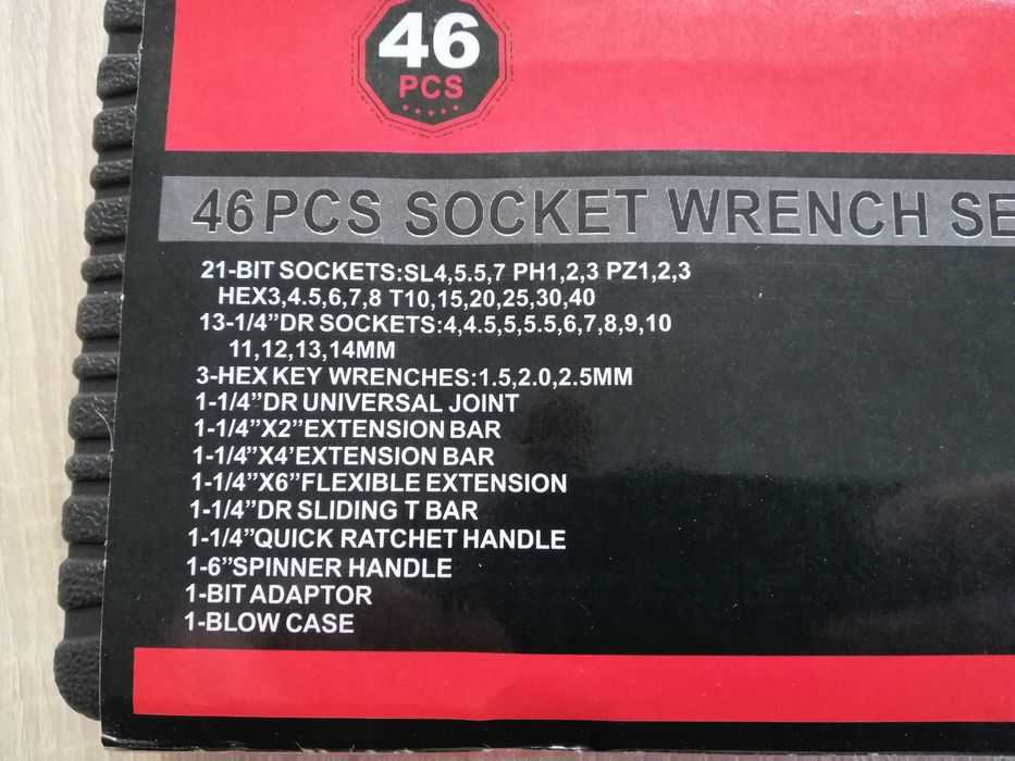 Удобный и компактный набор инструментов 46 элементов