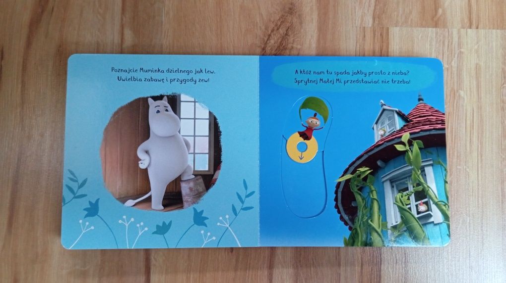 Poznaj Muminki - ruchome obrazki, książeczka z ruchomymi elementami