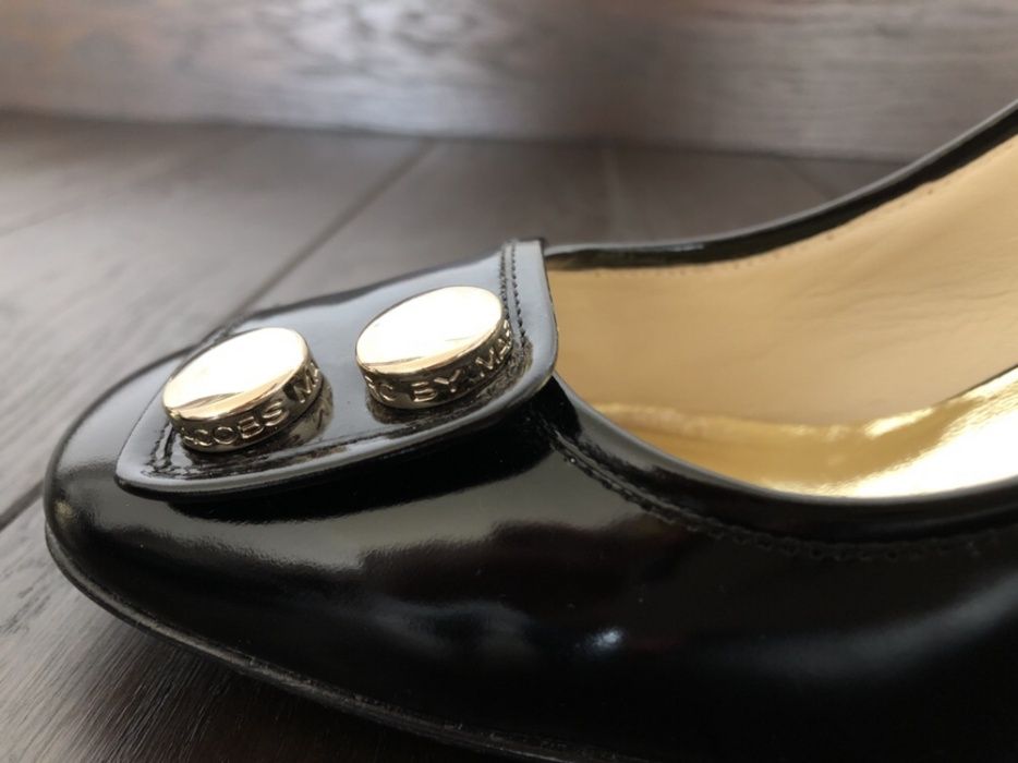 Туфли черные с золотом Marc by Marc Jacobs размер 39 (25 см)