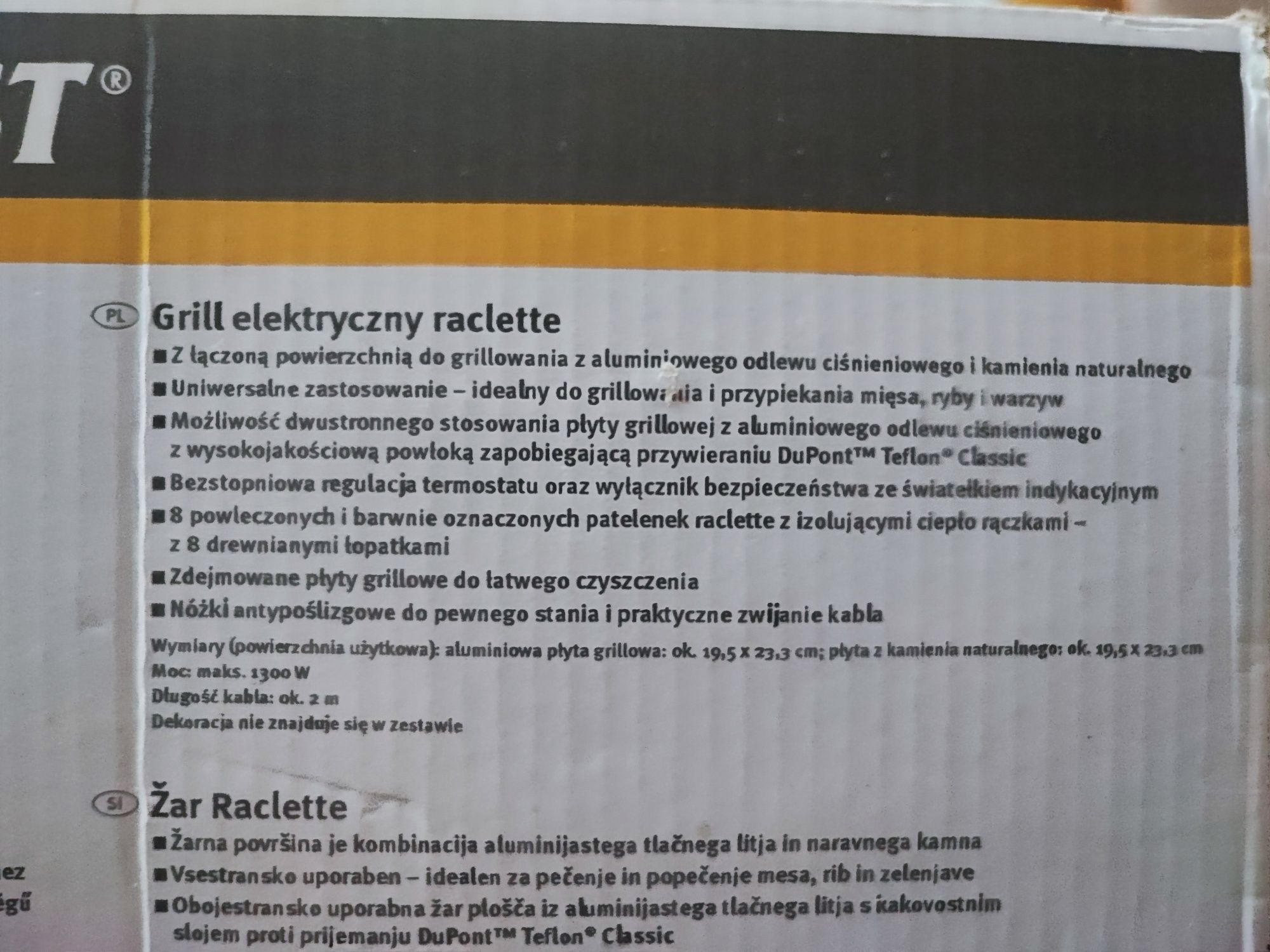 Nowy grill elektryczny Silverctest lidl kamienny z teflonem 1300w