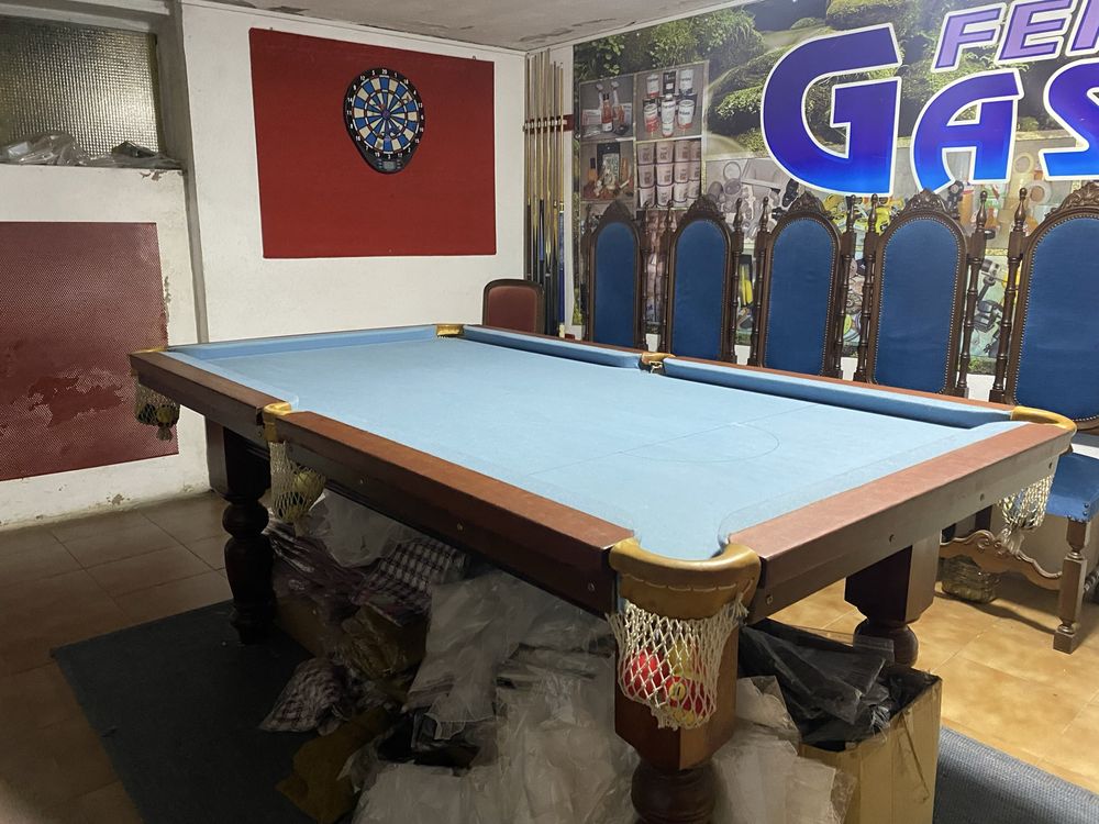 Bilhar snooker col tampo mesa de jantar
