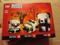 nowe LEGO BrickHeadz - Pandy na Chiński Nowy Rok 40466 wycofany set