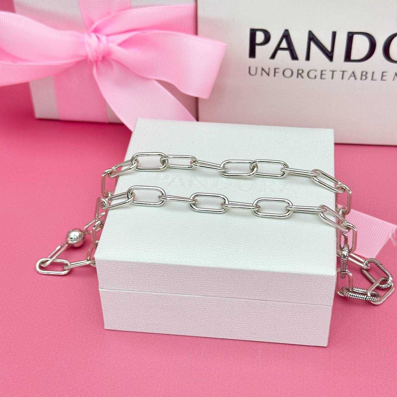 Срібне кольє Pandora Me Ожерелье Пандора Ми 399001C00 ВІДГУКИ