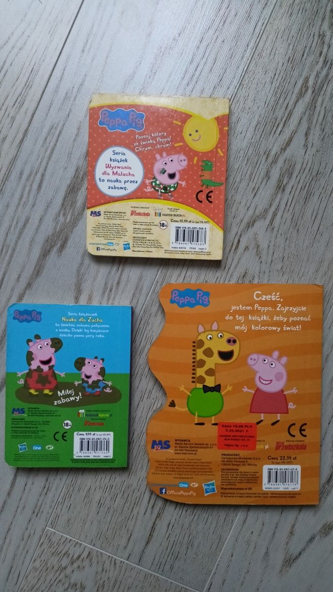 Zestaw 3 x książka Świnka Peppa  twarde strony