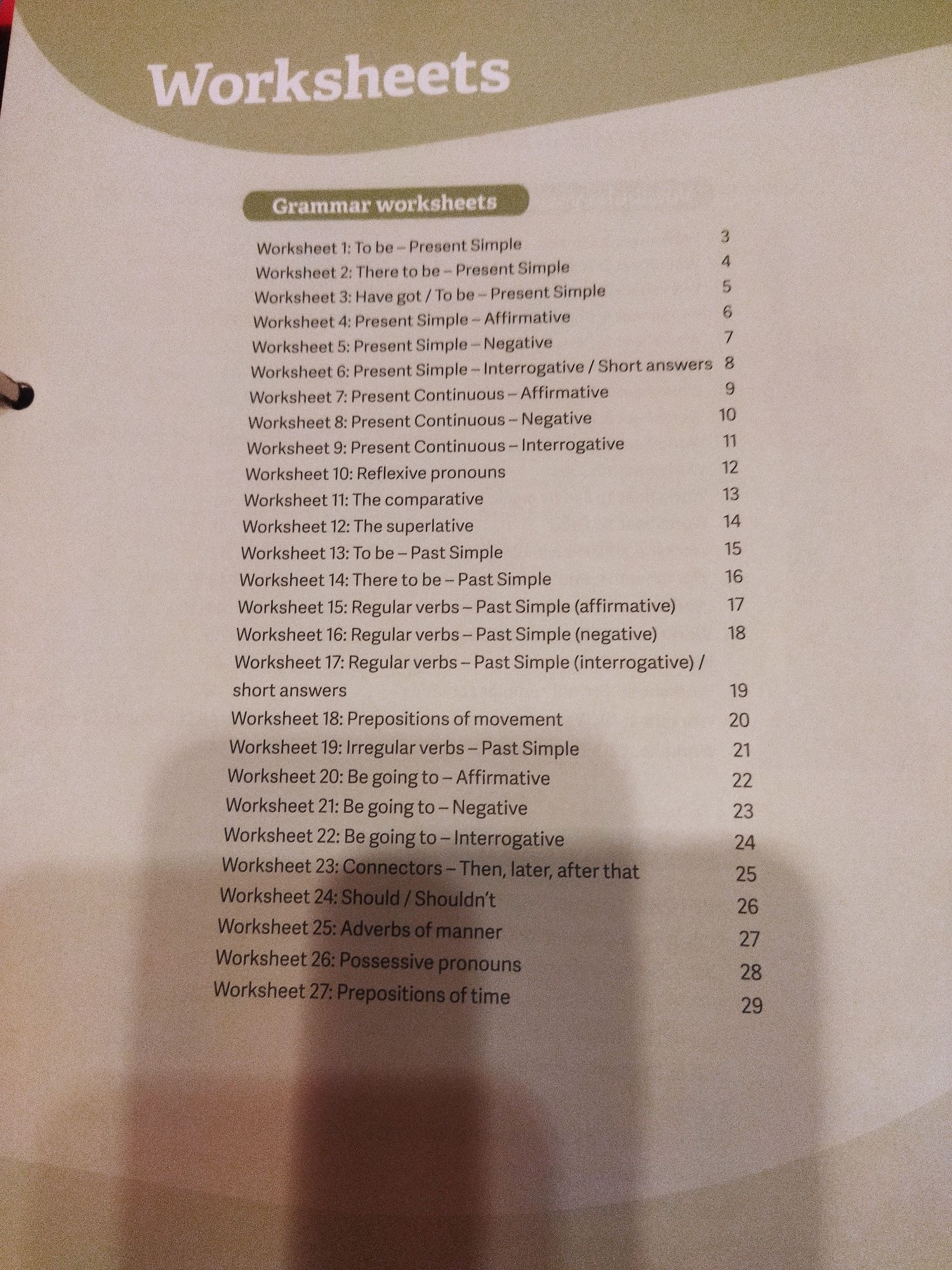 Dossier de fichas de trabalho outstanding 6° ano