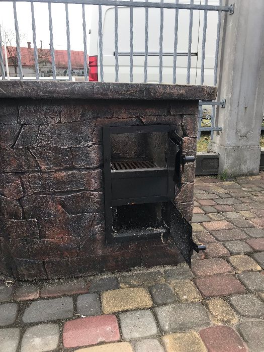 Piękny DUŻY GRILL Z WĘDZARNIA ! grill betonowy 3w1 Gw4