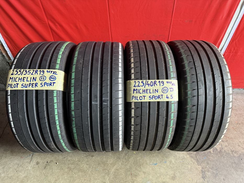 Pneus 225/40/19 + 255/35/19 Michelin Impecaveis