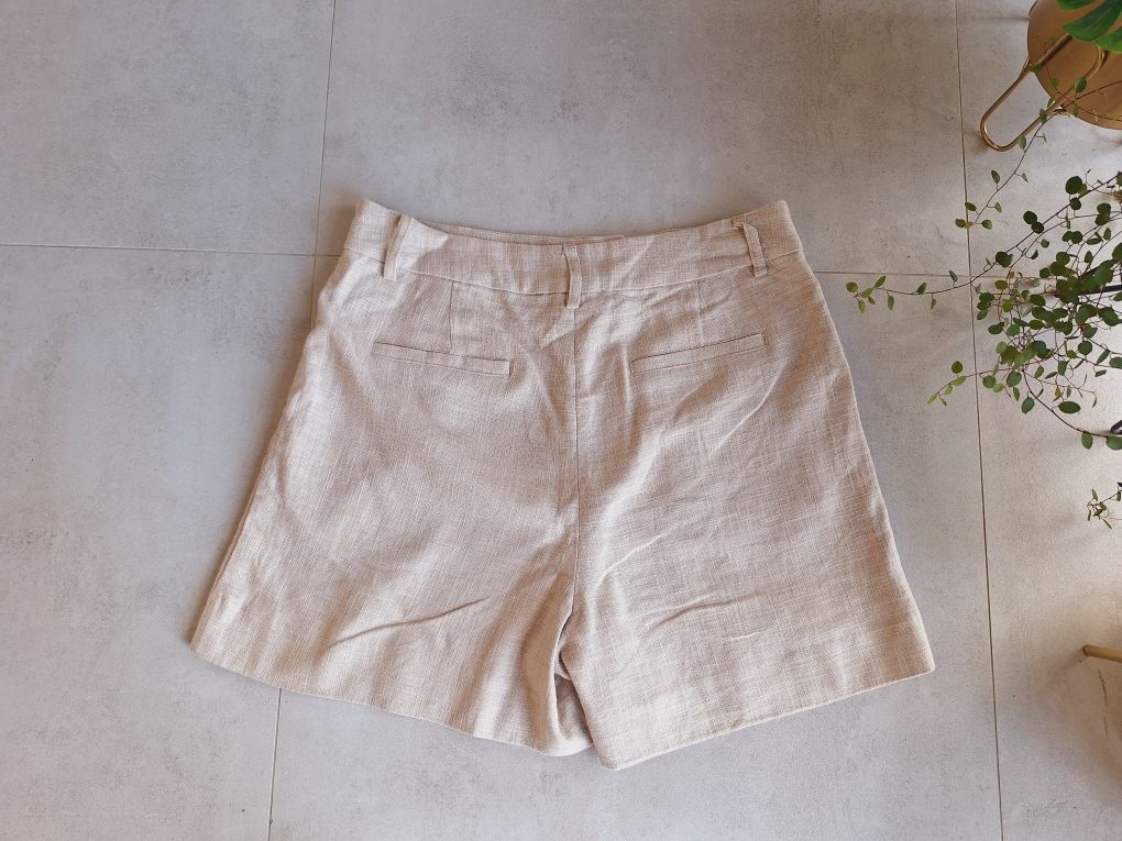 Spodenki eleganckie lniane Bik Bok by Lovisa Barkman len linen boho